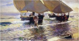 La llegada de los barcos La llegada de los barcos