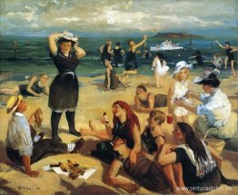 Bañistas de la playa sur Bañistas de la playa sur