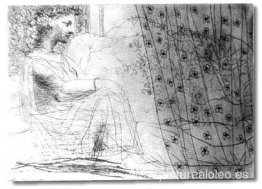 Marie-Thérèse como vestal, asegurando que el Minotauro duerma Marie-Thérèse como vestal, asegurando que el Minotauro duerma