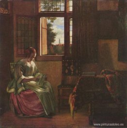 Mujer leyendo una carta Mujer leyendo una carta