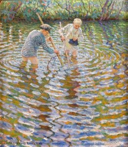 Niños pescando Niños pescando