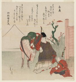 Finales de primavera' Narihira y asistente Finales de primavera' Narihira y asistente