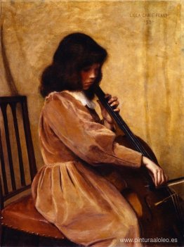 niña tocando un violonchelo niña tocando un violonchelo