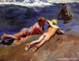 En la arena, playa de Valencia En la arena, playa de Valencia