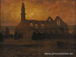 Lamento de las mujeres Camaret alrededor de la capilla del quema Lamento de las mujeres Camaret alrededor de la capilla del quema