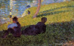 Estudio para "Un dimanche après midi à l'île de la Grande Jatte" Estudio para "Un dimanche après midi à l'île de la Grande Jatte"