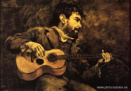 Darío de Regoyos tocando la guitarra Darío de Regoyos tocando la guitarra