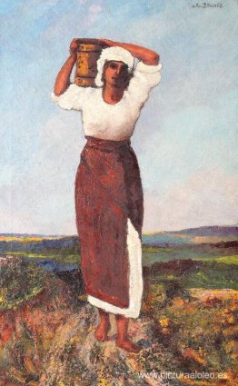 Mujer campesina con una jarra Mujer campesina con una jarra