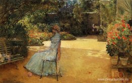 La esposa del artista en un jardín, Villiers-le-Bel La esposa del artista en un jardín, Villiers-le-Bel