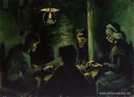 Cuatro campesinos en una comida (Estudio para 'Los comedores de Cuatro campesinos en una comida (Estudio para 'Los comedores de