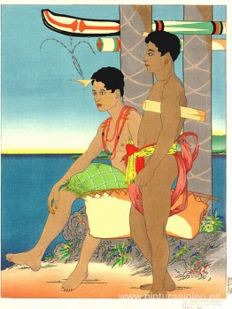 Foro de la joven chef Saragan y su esclava, Tomil, Yap Foro de la joven chef Saragan y su esclava, Tomil, Yap