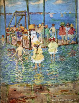 Niños en una balsa Niños en una balsa