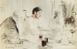 Máximo Gorki leyendo en Los Penates su drama Los hijos del sol Máximo Gorki leyendo en Los Penates su drama Los hijos del sol