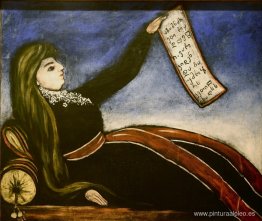 Mujer georgiana en un sofá Mujer georgiana en un sofá