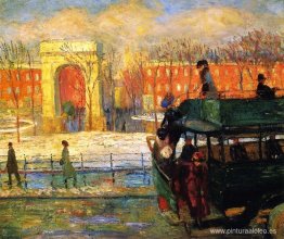 Bajando del autobús Bajando del autobús