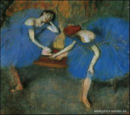 Dos bailarines en azul Dos bailarines en azul