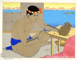 El escultor Tokobuei. mares del sur El escultor Tokobuei. mares del sur