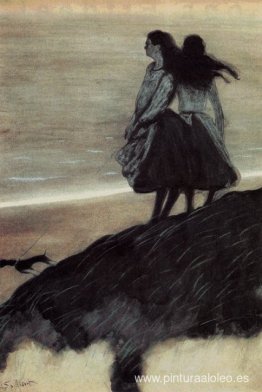 Chicas en una duna Chicas en una duna