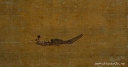 Pescador en un lago invernal (detalle) Pescador en un lago invernal (detalle)