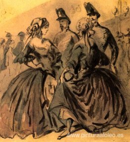 Dos grisettes y dos soldados. Dos grisettes y dos soldados.