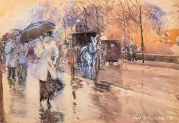 Día lluvioso en la Quinta Avenida Día lluvioso en la Quinta Avenida