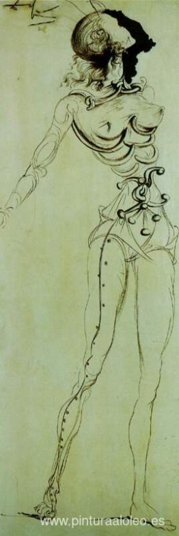 Caballero surrealista para una pantalla de cuatro partes Caballero surrealista para una pantalla de cuatro partes