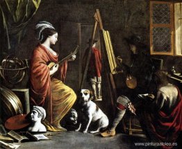 El estudio del artista. El estudio del artista.