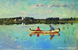 En el lago. Pescadores. En el lago. Pescadores.