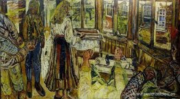 El artista pintando un cuadro El artista pintando un cuadro