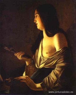 Magdalena arrepentida, también llamada Magdalena en una luz parp Magdalena arrepentida, también llamada Magdalena en una luz parp
