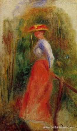 mujer en un paisaje mujer en un paisaje