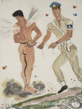 Policía Militar arrestando el espíritu Policía Militar arrestando el espíritu