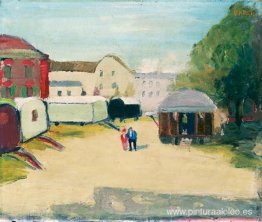 Caravana Gitana con Tres Figuras Caravana Gitana con Tres Figuras