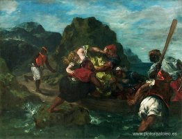 Piratas africanos secuestran a una mujer joven Piratas africanos secuestran a una mujer joven