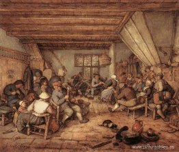 Festejando a los campesinos en una taberna Festejando a los campesinos en una taberna