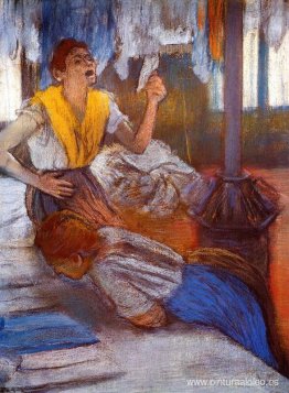 en una lavandería en una lavandería