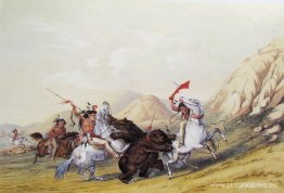 Atacando al oso grizzly Atacando al oso grizzly