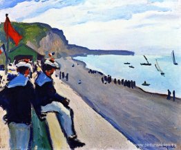 La playa de Fécamp La playa de Fécamp