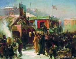 Stands de feria en Admiralty Square, San Petersburgo Stands de feria en Admiralty Square, San Petersburgo