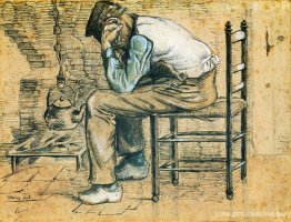 Campesino sentado junto a la chimenea (desgastado) Campesino sentado junto a la chimenea (desgastado)