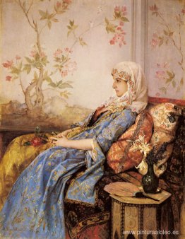 Una belleza exótica en un interior Una belleza exótica en un interior