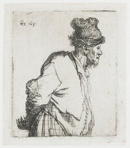 Campesino con las manos a la espalda. Campesino con las manos a la espalda.