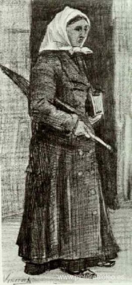 Sien con paraguas y libro de oraciones Sien con paraguas y libro de oraciones