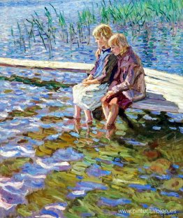 Dos niñas en una pasarela Dos niñas en una pasarela