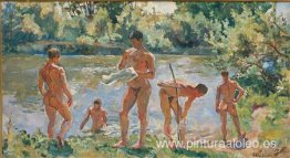 Volodia junto al agua Volodia junto al agua