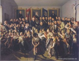 Los niños de padres pobres reciben ropa de invierno de la comuni Los niños de padres pobres reciben ropa de invierno de la comuni