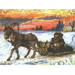 Viajero de invierno (atardecer) Viajero de invierno (atardecer)