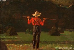 Granjero con una horca Granjero con una horca