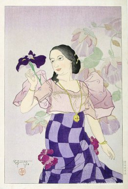 Retrato de mujer chamorro - Violeta Retrato de mujer chamorro - Violeta