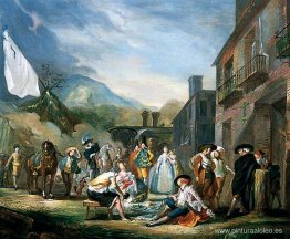 Un picnic en un pueblo rural Un picnic en un pueblo rural